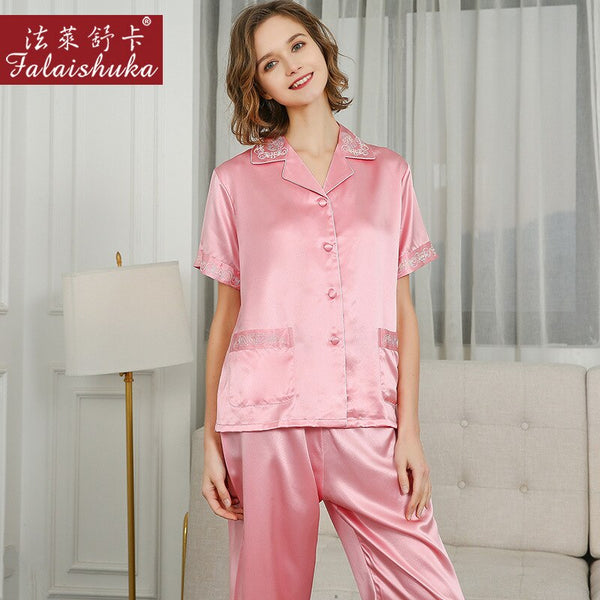 100% Natural Silk Pajamas Sets For Women