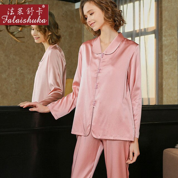 100% Natural Silk Pajamas Sets Women