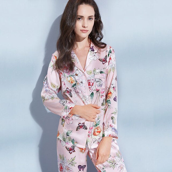 100% Nature Silk Pajama For Women Full Sleeve