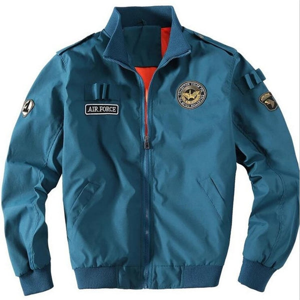 Bomber Jacket Ma1 Air Force Pilot Casual New Arrival Military Style Men Thick Fleece Coat Male Khaki